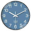 XNM 14 Inch Blue Minimalist Wall Clocks Battery Operated Analog Clock Decorative by XNMwallclock