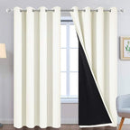 Yakamok 100% Blackout Curtains Thermal Insulated Curtain Panels by Yakamok