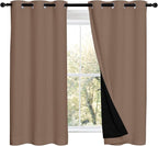 NICETOWN Bedroom Full Blackout Curtain Panels, Super Thick Insulated Window by NICETOWN
