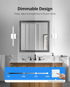 Combuh Dimmable Vanity Light Bar, 9W Over Mirror Lighting Fixture Wall Sconce - Image 2