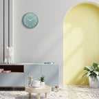 HZDHCLH 10 inch Small Wall Clock, Battery Operated, Mint Green, Modern Quartz - Image 4
