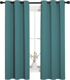 NICETOWN Kitchen Curtain Panels Blackout Draperies, Thermal Insulated Solid - Image 2