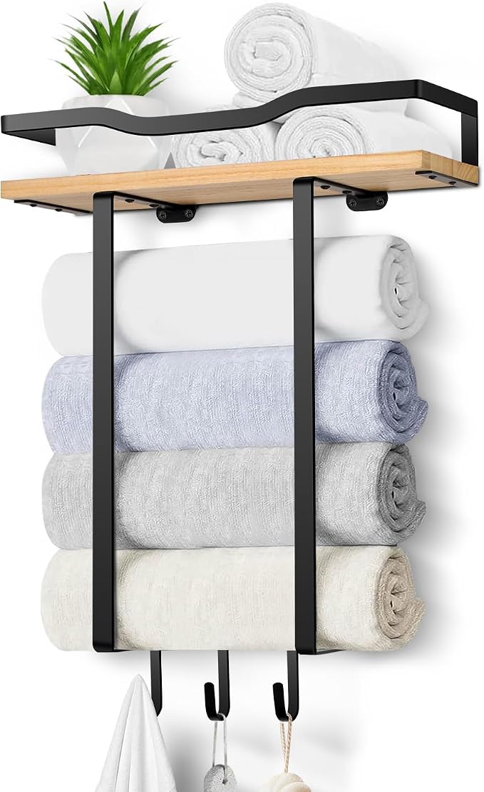 Towel Racks for Bathroom, Wall Mounted Towel Rack for Bathroom, Wall Towel Rack - Image 4