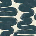 Tempaper x Bobby Berk Blue & Cream Wiggle Room Removable Peel and Stick by TempaperCo