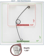 Morvat Adjustable Spring Access Panel 12"x12" Inches, - Image 2