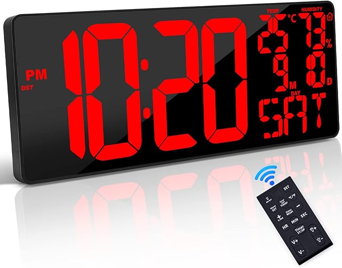 18" Large Digital Wall Clock by Xflyee
