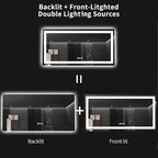 LOAAO 60X36 LED Bathroom Mirror - Image 6