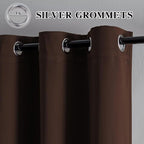 IGEMAEVE Blackout Curtains 72 Inch Length 2 Panels Set, Grommet Energy Saving - Image 2