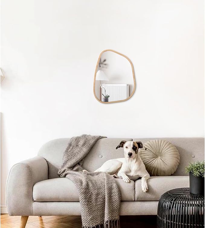 Asymmetrical Irregular Mirror Wall Mounted, Unique Vanity Mirror, Shaped - Image 3