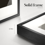 Framed Black and White Abstract Wall Art - Image 7