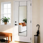 DUMOS 47x14 Full Length Mirror Over the Door, Wall Mounted Full Body Mirror - Image 6