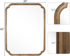 WallBeyond 30" x 40" Rounded Corner Arch Wall Mirror - Image 6