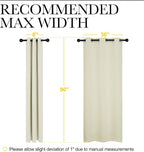 NICETOWN Room Darkening Curtain Panels - Image 6