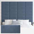 IFNOW Wall Mounted Upholstered Headboard Queen, 3D Peel and Stick Soundproof by IFNOW