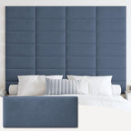 IFNOW Wall Mounted Upholstered Headboard Full, 3D Peel and Stick Soundproof by IFNOW