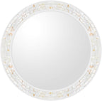 Large Round Mirror 36 Inch, Natural Mother of Pearl Inlay Mosaic Frame Circle - Image 7