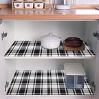 Guvana 17.7"x118" Black and White Trellis Contact Paper Peel and Stick - Image 2