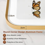 32x40 Inch Gold Framed LED Bathroom Mirror - Image 8