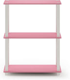 Furinno TURN-S-TUBE Storage Shelves, 3-Tier Book Shelf, Corner Shelf, Toolless - Image 5