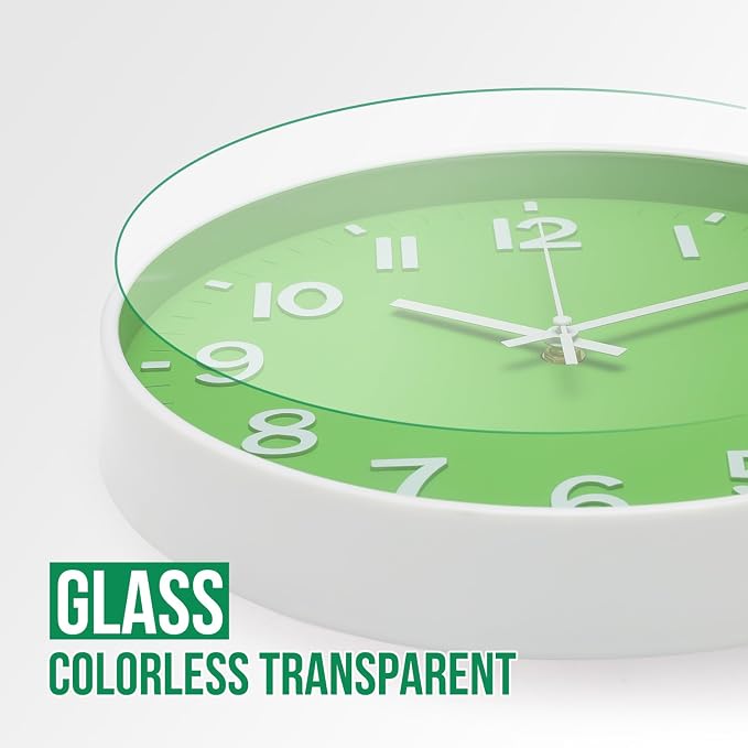 Wall Clock Modern Simple Quartz Decorative Clock Non-Ticking Silent Battery - Image 5