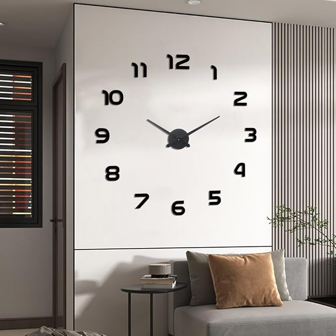 Extra Large Digital Wall Clock Decorative Battery Operated, Minimalist - Image 2