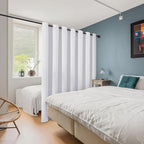 ChrisDowa Room Divider Curtain 96 Inches Long, Wide Blackout Sliding Door - Image 2