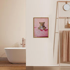 Funny Cheetah Bathroom Wall Art, Cute Animal Bathroom Poster Canvas Prints - Image 5