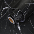 practicalWs 17.71" x 78.7" Marble Contact Paper Black/White Peel and Stick by practicalWs