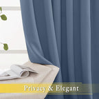 NICETOWN Sliding Door Curtain 108 inches Long, Grommet Blackout Patio Door - Image 5