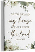 HIWX Christian Wall Decor, as for Me and My House Bible Verses Sage Green by HIWX