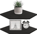 Homode Corner Shelf Wall Mount, Cable Box, Wood Hanging Storage Shelf Organizer by Homode