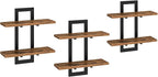 HOOBRO Floating Shelves, 15 Inch Wall Shelf Set of 3, Wall Mounted Storage - Image 7