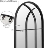 Mirror Full Length, Oversize Farmhouse Standing Wall Mirrors Hanging or Leaning - Image 5