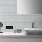 AULIGET 2-Piece Brushed Metal Peel and Stick Backsplash Tile, Laundry Room - Image 5
