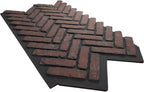 EverStone Herringbone Faux Brick Panel, 46 1/2"W x 25 1/4"H x 1"D, Cinder Color - Image 6
