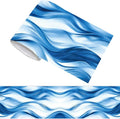 Ocean Wave Border Wallpaper Border Peel and Stick 196.9 x 3.9 Inch Ocean Waves by PRESSINART