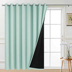 Yakamok Extra Wide 100% Blackout Full Shading Curtains by Yakamok