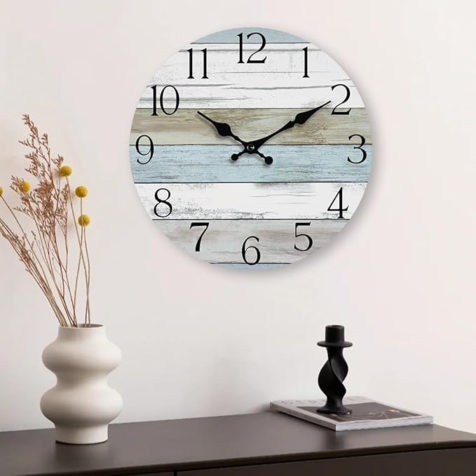 Wall Clock, 14 Inch Wall Clocks Battery Operated Silent Non Ticking, Large - Image 7