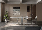 Dimoon 236''x17.7'' Etoupe Peel and Stick Wallpaper Contact Paper Modern Self - Image 5