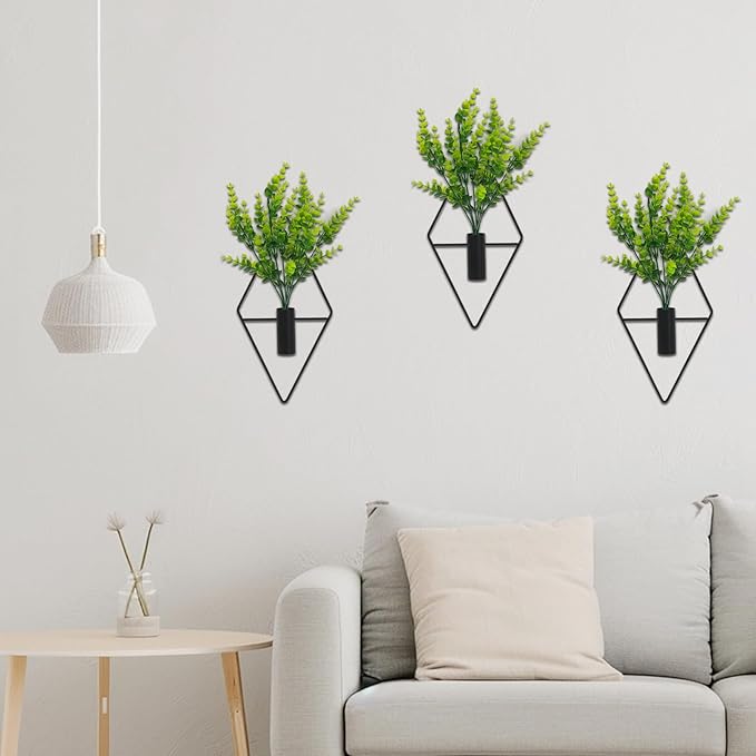 3 Pcs Wall Plants Artificial Decor, Boho Wall Decor, Home Office Living Room - Image 7