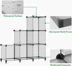 HOMIDEC Closet Organizers and Storage, 16 Cube Storage Organizer, Portable - Image 8