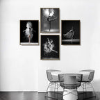 NCYEL Black and white ballet wall art dancer poster beautiful girl bedroom - Image 6