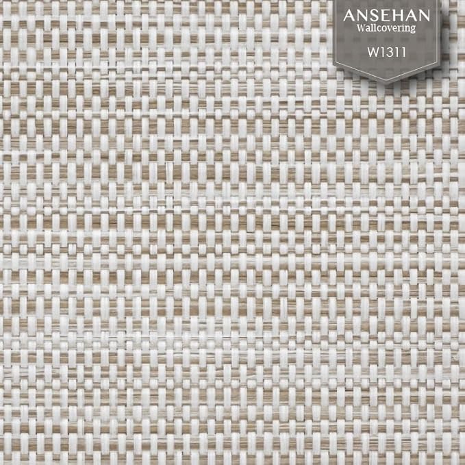 Ansehan Grasscloth Textured Wallcovering W1311 Oxford, Non Prepasted Natural - Image 9