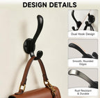 6 Pack Coat Hooks Wall Mount, Heavy Duty Wall Hooks - Image 6