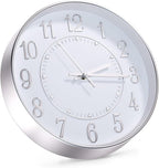 Wall Clock Modern Non-Ticking Battery Operated Silent Wall Clocks Simple Style - Image 2