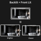 55"x30" LED Bathroom Mirror - Image 2
