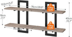 HOOBRO Floating Shelves, 15 Inch Wall Shelf Set of 2, Wall Mounted Storage - Image 2