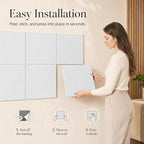 Large Cork Boards for Walls – 48" x 36" Self Adhesive Felt Wall Tiles - Image 4