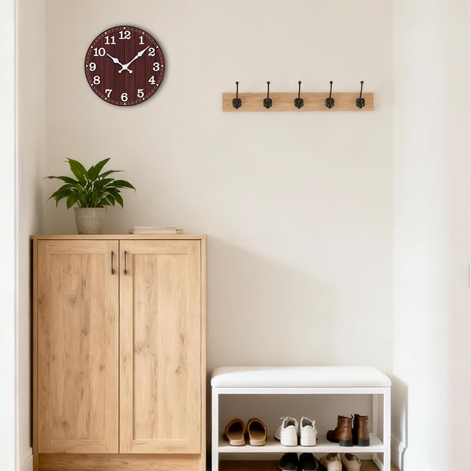 Wall Clock, Modern Wall Clocks Battery Operated, Silent Non Ticking Small - Image 8