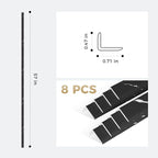 OUZUGIE 8-Pack 57 Inches, WPC Slat Wall Panel Trim, Corner Guard - Image 3
